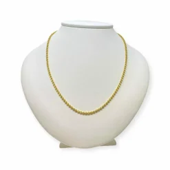 Collier or jaune et perles d'or