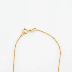 Collier or jaune et Perle de Tahiti