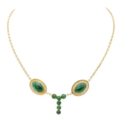 Collier Or jaune Jade Jadéite