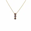 Collier Or Jaune 18k Topazes & Diamants