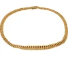 Collier or jaune maille américaine
