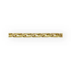 Collier or jaune maille cheval
