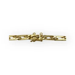 Collier or jaune maille cheval