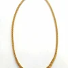 Collier or jaune, maille en S