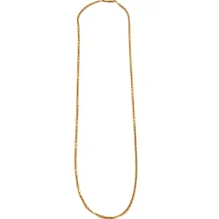 Collier or jaune maille forçat