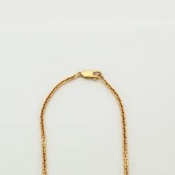 Collier or jaune maille forçat