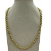 Collier Or Jaune Maille Grain de Riz