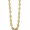 Collier Or jaune maille "Grain de café"