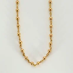 Collier or jaune maille marseillaise