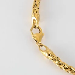 Collier Or Jaune Maille Palmier