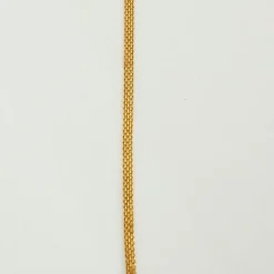 Collier or jaune maille paillasson