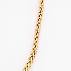 Collier Or jaune maille palmier