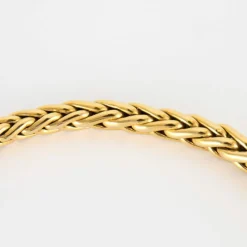 Collier Or Jaune Maille Palmier