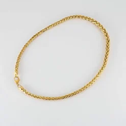 Collier Or Jaune Maille Palmier