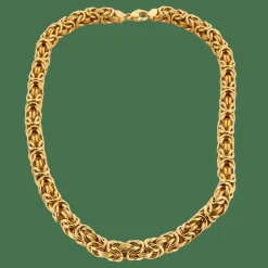 Collier or jaune maille royale 4 Faces
