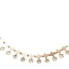Collier or jaune motif fleur