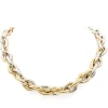 Collier Or jaune, Or blanc