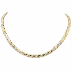 Collier Or jaune, Or blanc