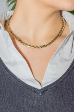 Collier Or jaune, Or blanc