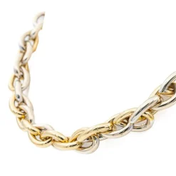Collier Or jaune, Or blanc