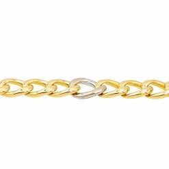 Collier Or jaune, Or blanc Diamant