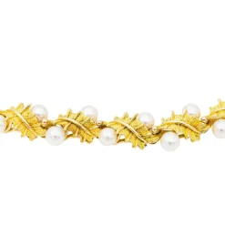 Collier Or jaune Perle, Diamant