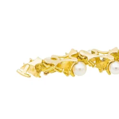 Collier Or jaune Perle, Diamant