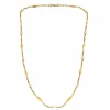 Collier or jaune perles