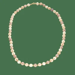 Collier or jaune perles de culture