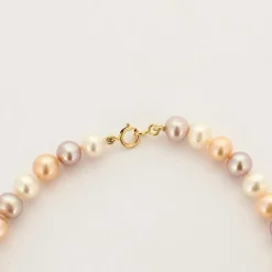 Collier or jaune Perles de Culture