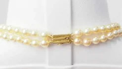 Collier or jaune pièce de constance II, perle de culture, diamants