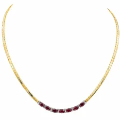 Collier Or jaune Rubis