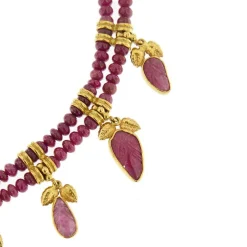 Collier Or jaune Rubis