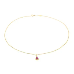 Collier Or jaune Rubis