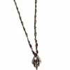 Collier or jaune, rubis et diamants