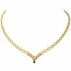Collier Or jaune Saphir