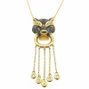 Collier or jaune saphir et diamants