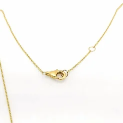 Collier or jaune saphir et diamants