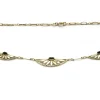 Collier or jaune saphirs