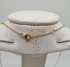 Collier or jaune serti de diamants