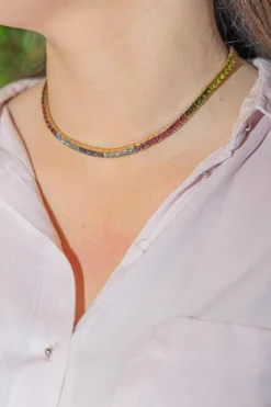 Collier Or jaune Tourmaline