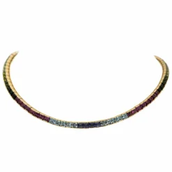 Collier Or jaune Tourmaline