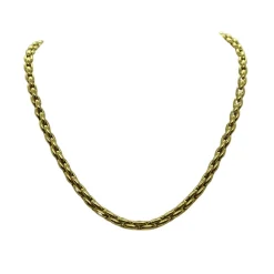 Collier Or Maille Palmier