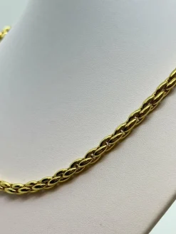 Collier Or Maille Palmier