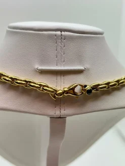 Collier Or Maille Palmier