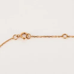 COLLIER OR ROSE 2 DIAMANTS 0,15ct