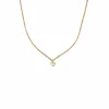 COLLIER OR ROSE DIAMANT 0,10ct