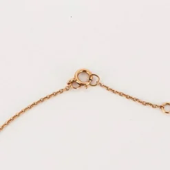 COLLIER OR ROSE DIAMANT 0,10ct