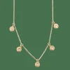COLLIER OR ROSE ET DIAMANTS