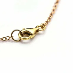 Collier Or Rose Nacre et Diamants